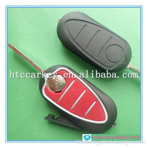 auto key 3 button for Alfa flip key shell